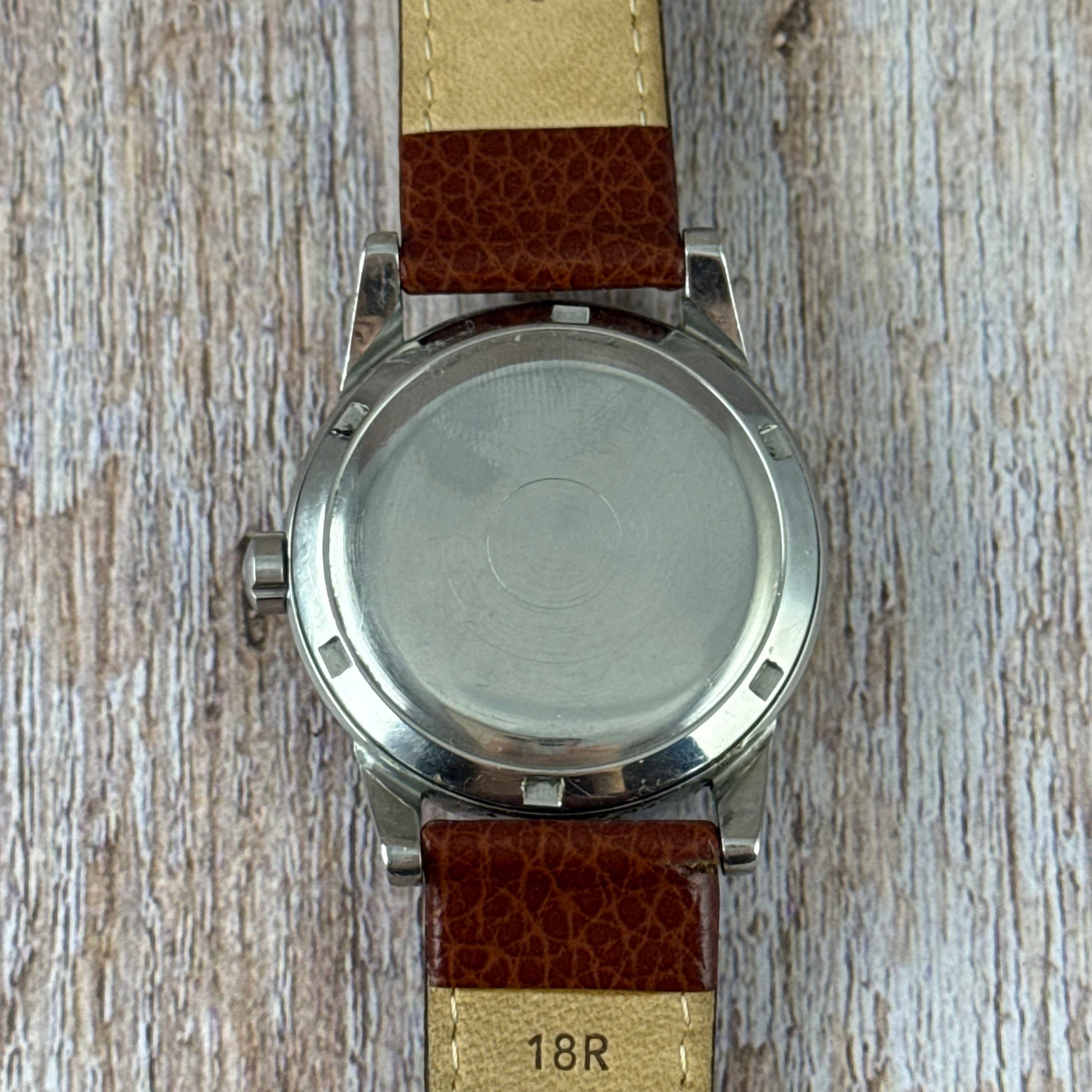 1950 Omega Seamaster “bumper” automatic breguet numerals men’s watch 35mm