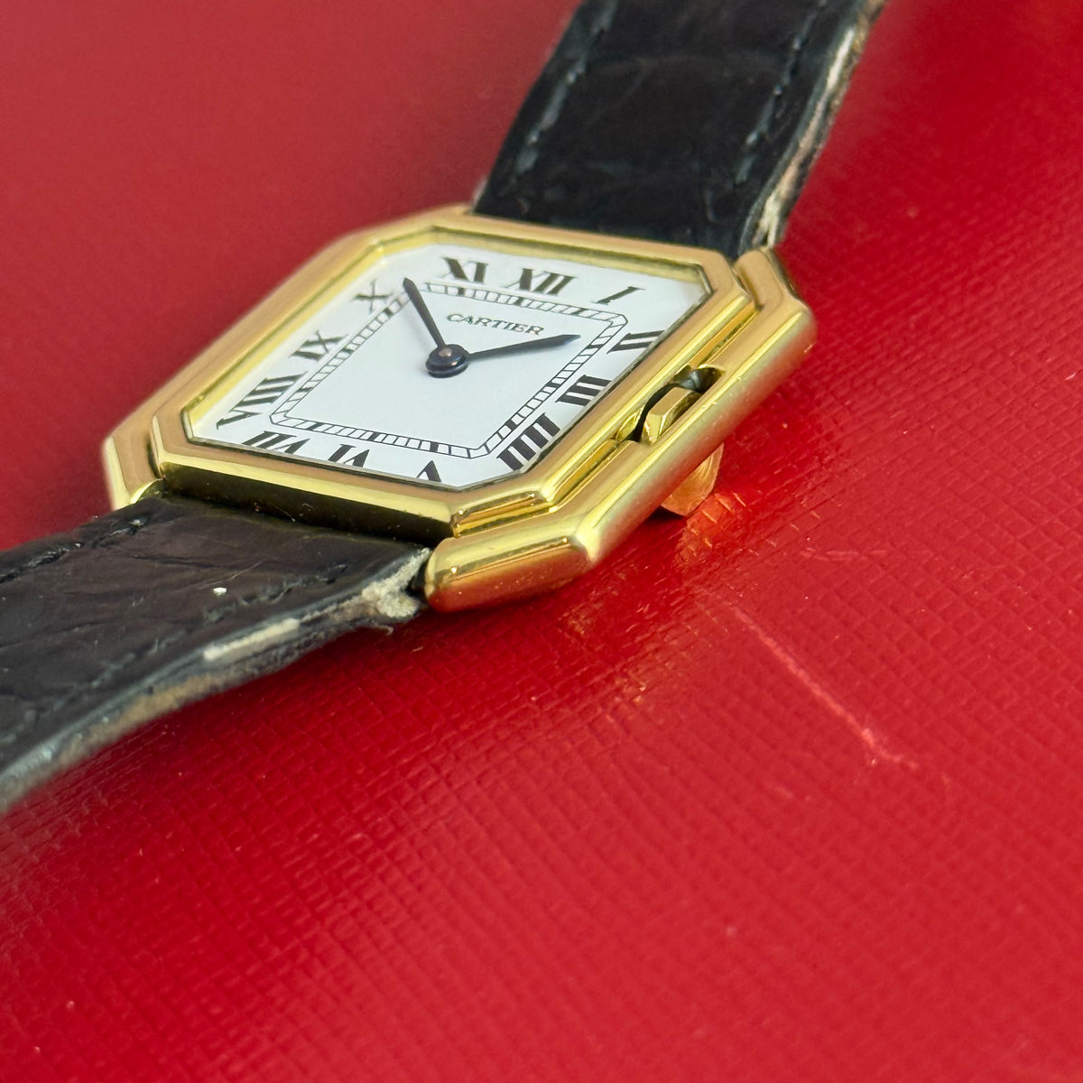 1990s Cartier Ceinture ladies 18ct yellow gold wrist watch (78099)