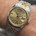 Vintage Rolex Datejust 36 rose gold & steel bi metal “ghost” dial