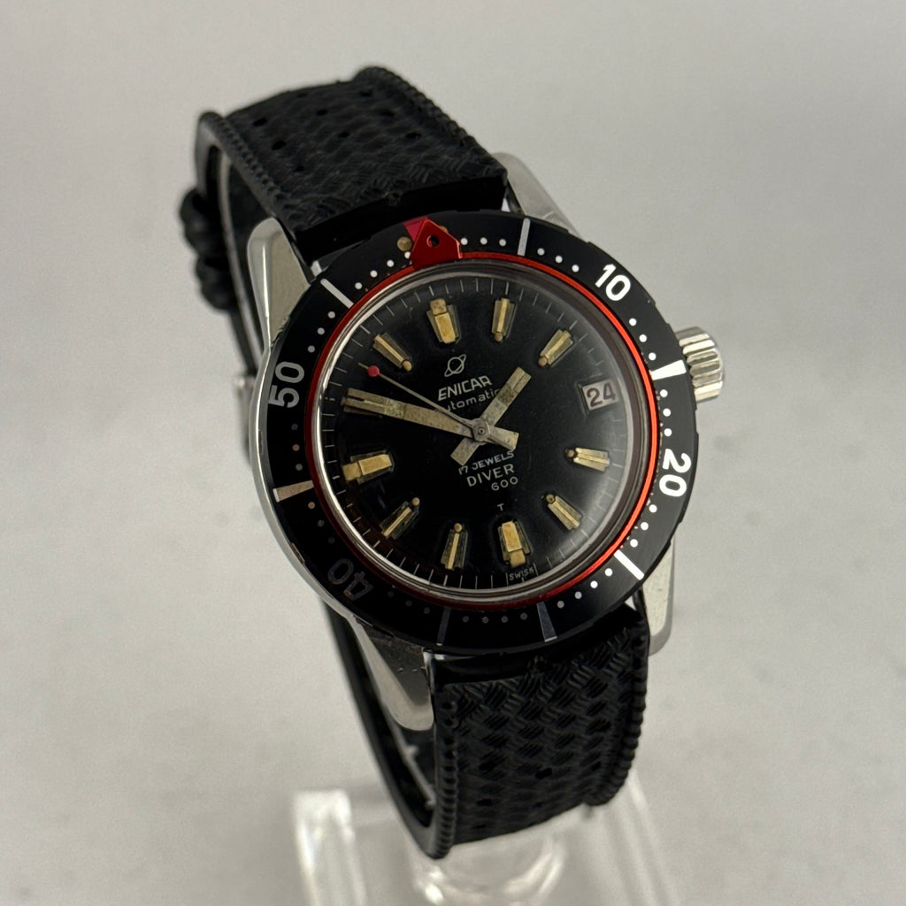 1960s Enicar Sherpa diver 600T men’s automatic wrist watch