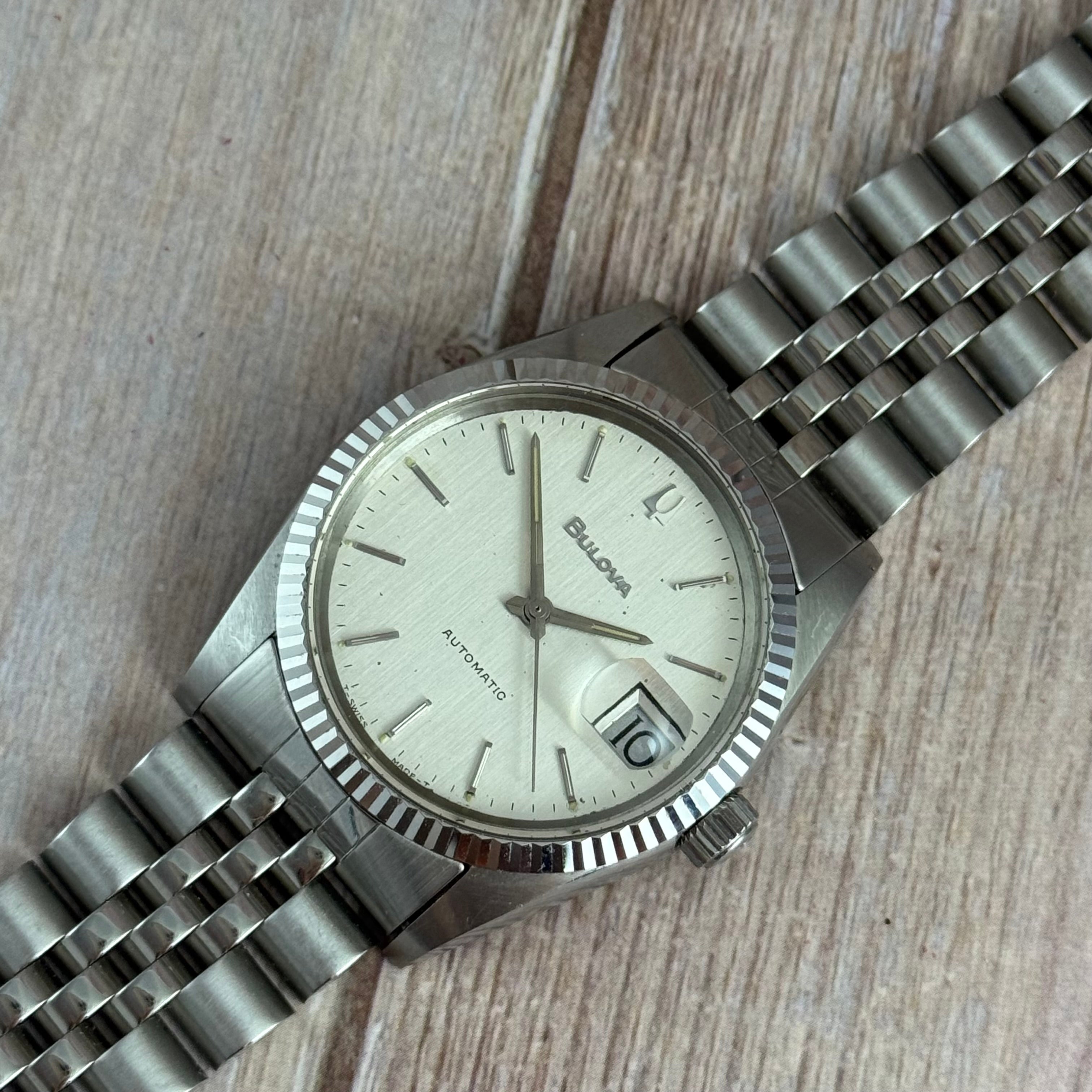 1979 Bulova ‘Datejust’ men’s automatic wrist watch 37mm Royal Oak era