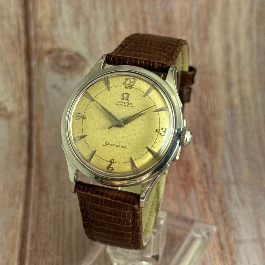 1952 Omega Seamaster ‘bumper’ automatic breguet dial men’s wrist watch