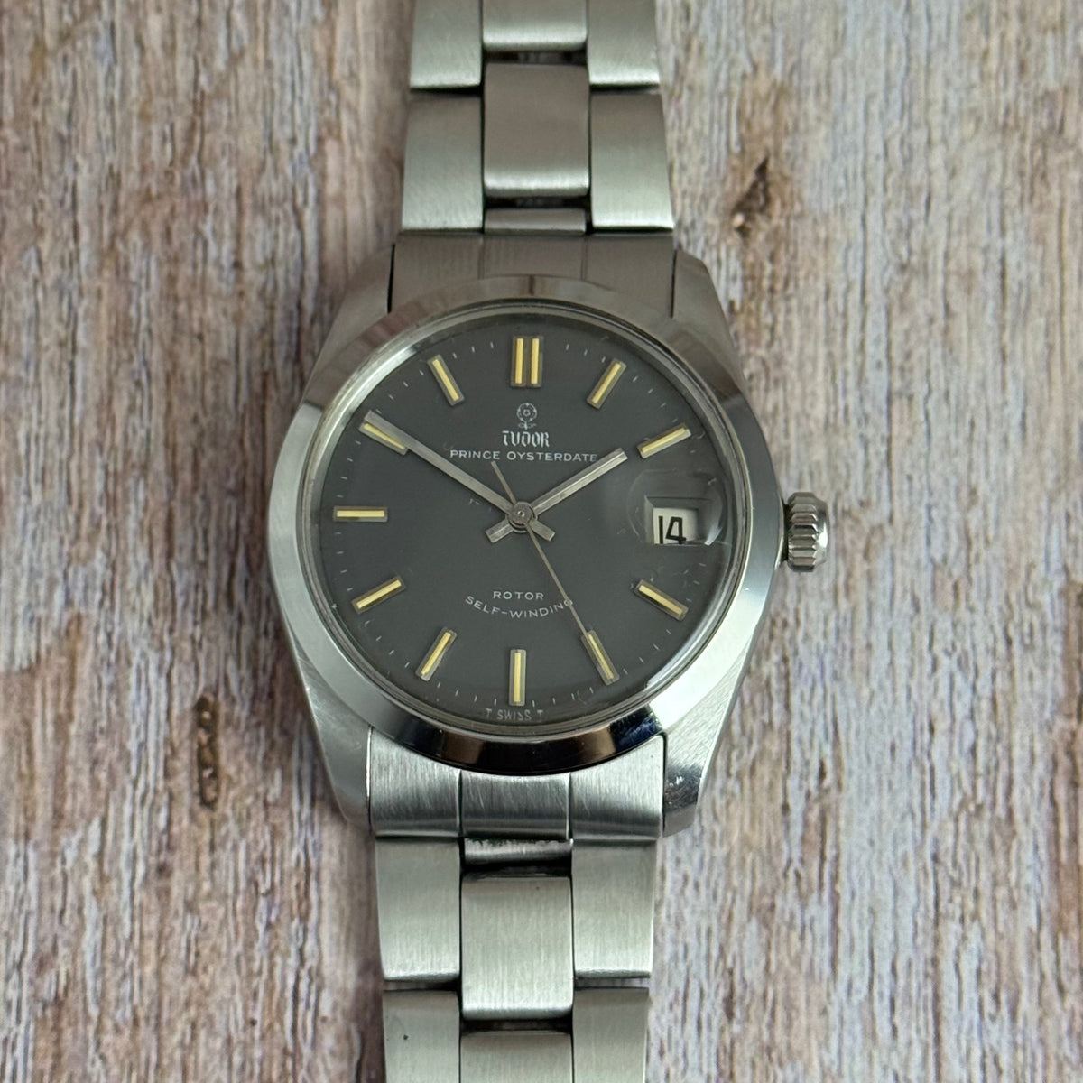 1966 Tudor Prince Oysterdate Men’s Grey Dial Watch Ref 7966