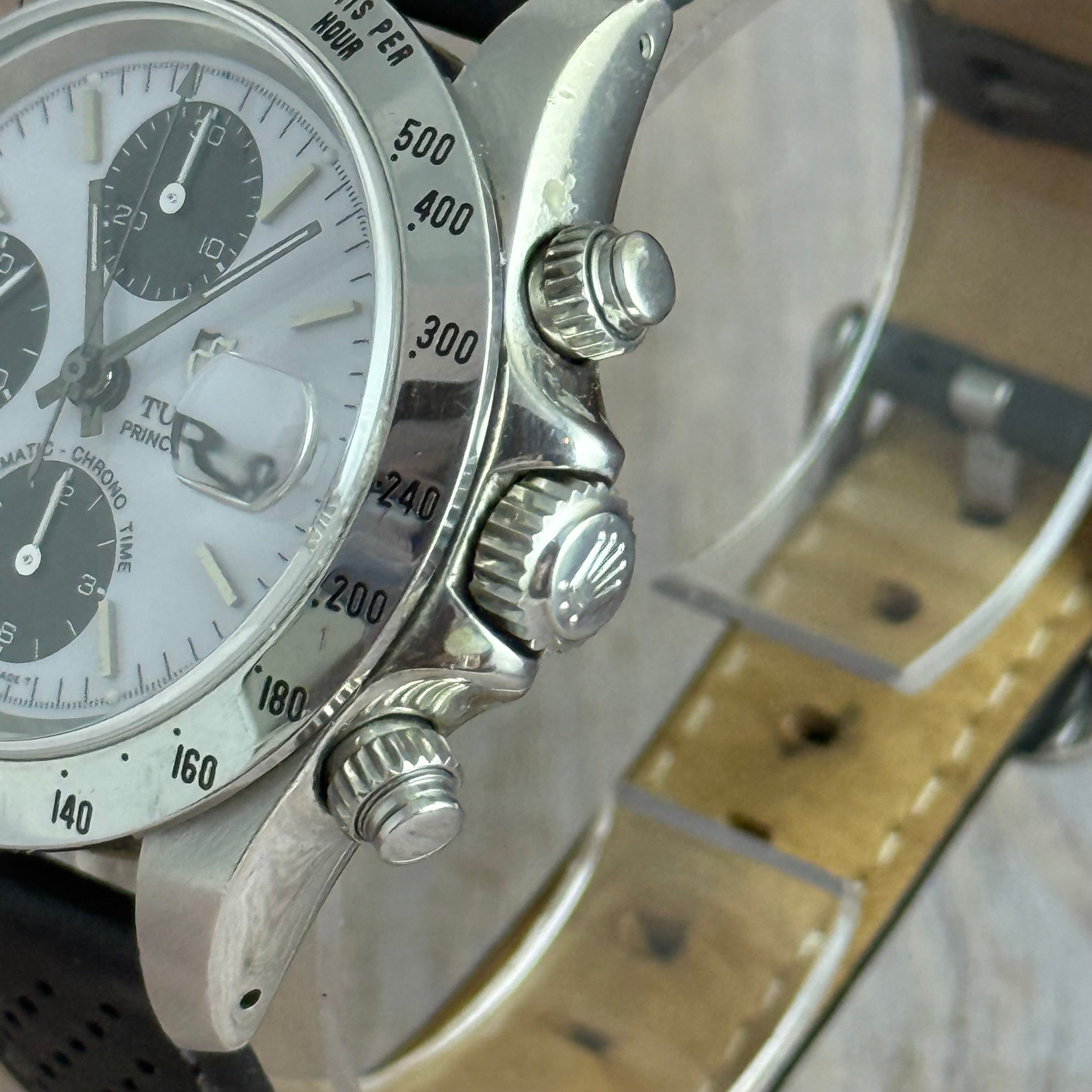 1997 Tudor Prince date chronograph men’s “panda dial” wrist watch 79280