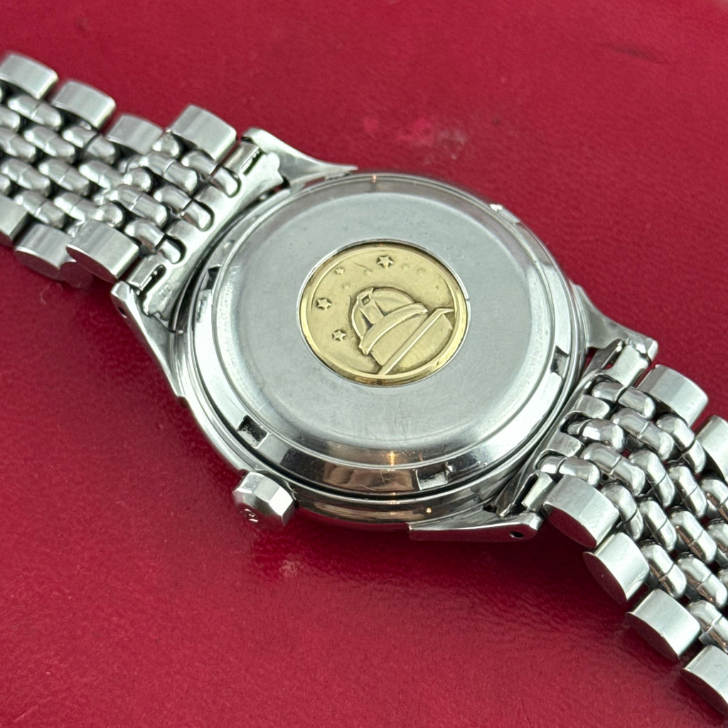 1952 Omega Constellation automatic ‘honeycomb’ dial men’s wrist watch 35mm steel boxed