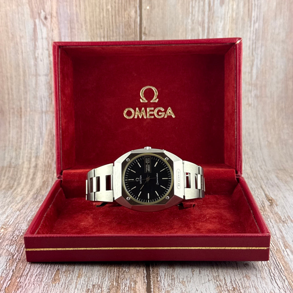 1970s Omega Seamaster Mariner men’s quartz steel wrist watch (196.0054)