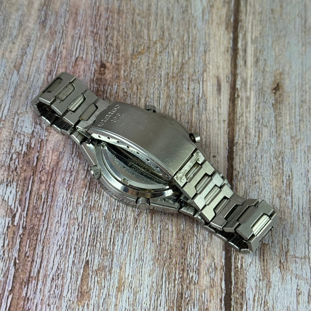 1983 Seiko Chronograph 'Quartz Pogue' pepsi bezel Watch Ref 7A28-7030 Working