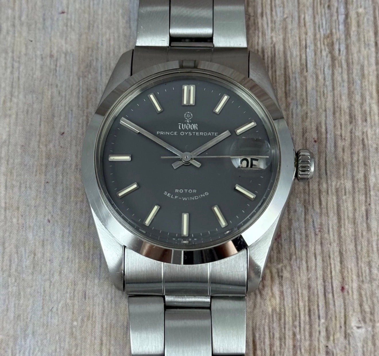 1966 Tudor Prince Oysterdate Men’s Grey Dial Watch Ref 7906