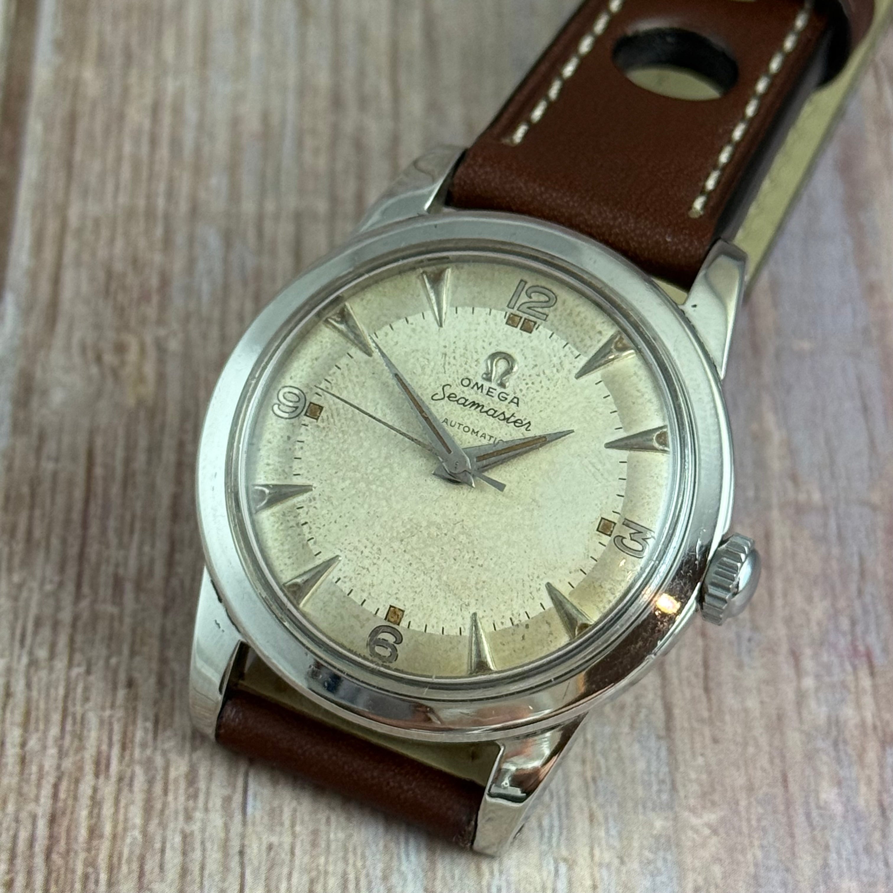 1950 Omega Seamaster ‘Explorer Arabic’ Dial Men’s Automatic Wrist Watch 35mm SERVICED