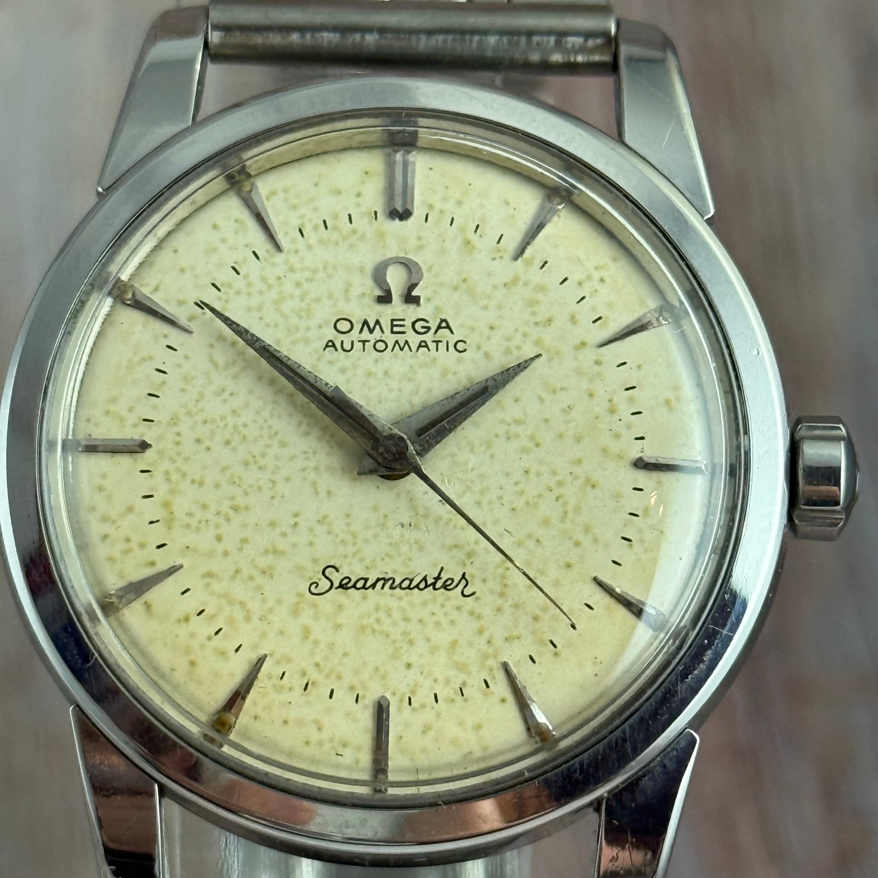 1958 Omega Seamaster automatic men’s steel wrist watch 34mm (2846-8SC)
