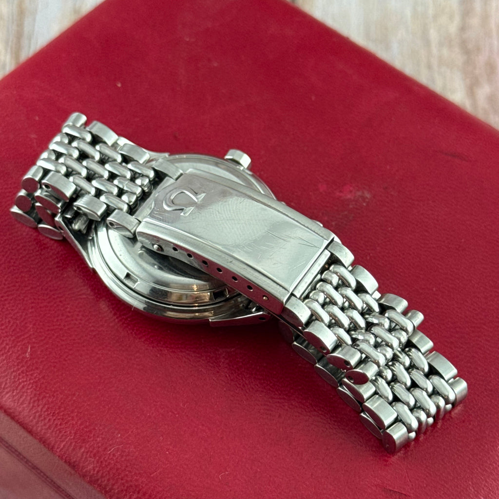 1952 Omega Constellation automatic ‘honeycomb’ dial men’s wrist watch 35mm steel boxed