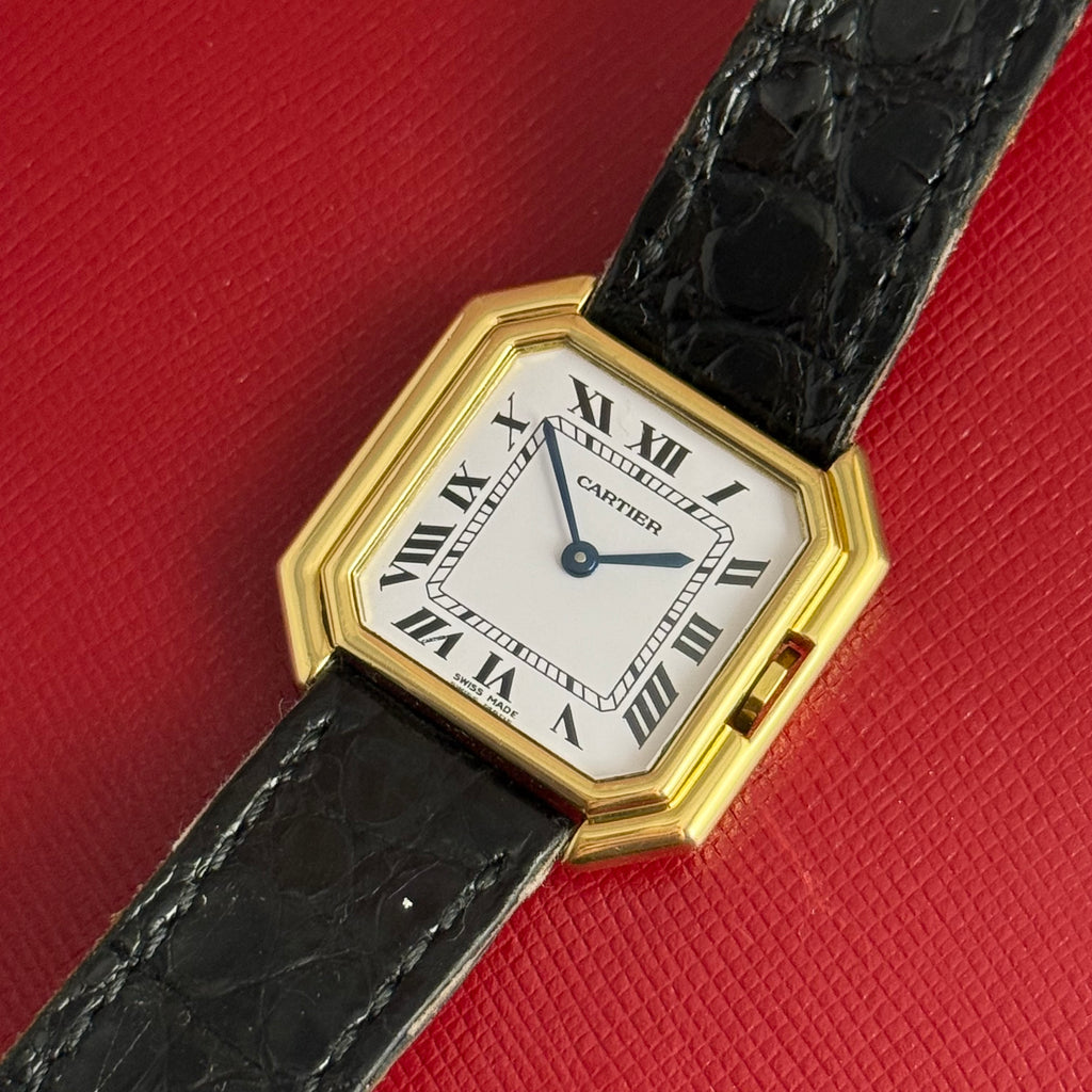 1990s Cartier Ceinture ladies 18ct yellow gold wrist watch (78099)
