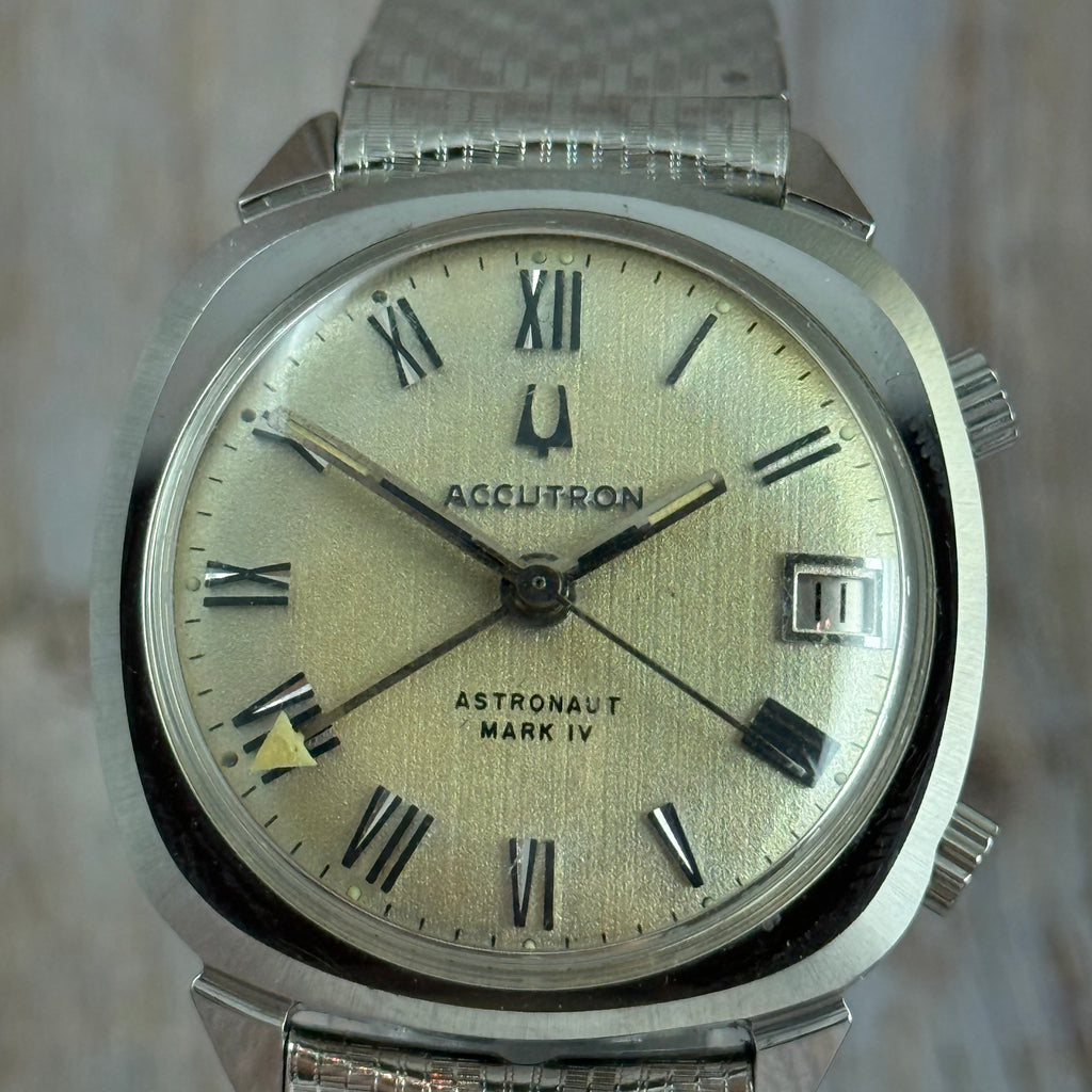 1970 Bulova Accutron astronaut Mark IV men’s GMT electronic tuning fork Watch space age MINT CONDITION