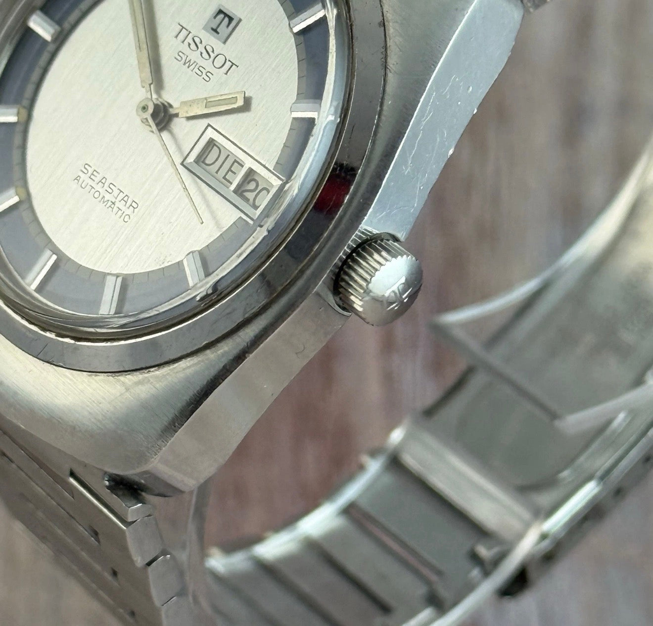 1970s Tissot Seastar ‘lobster’ Men’s Automatic Day-Date Wristwatch SERVICED