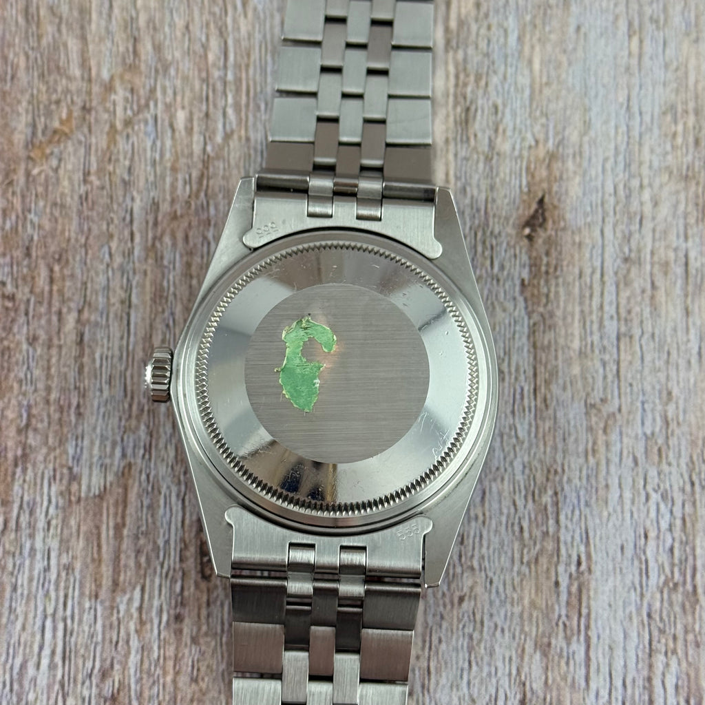 1986 Rolex Datejust 36 silver “Buckley” dial steel men’s watch MINT CONDITION