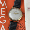 1957 9ct omega Automatic Men’s Solid Gold Dress Watch 35mm boc and papers COLLECTORS SET