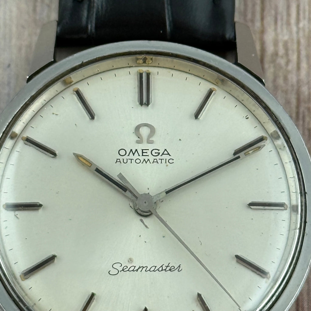 1966 Omega Seamaster Automatic men’s steel wrist watch ‘seahorse’ back