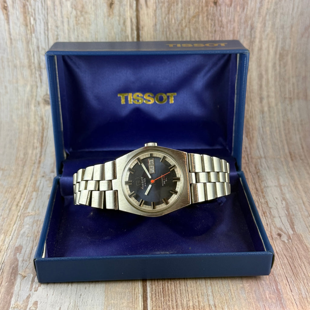 1970s Tissot PR516 GL “arnie” men’s Automatic Wrist Watch 36mm Working Boxed