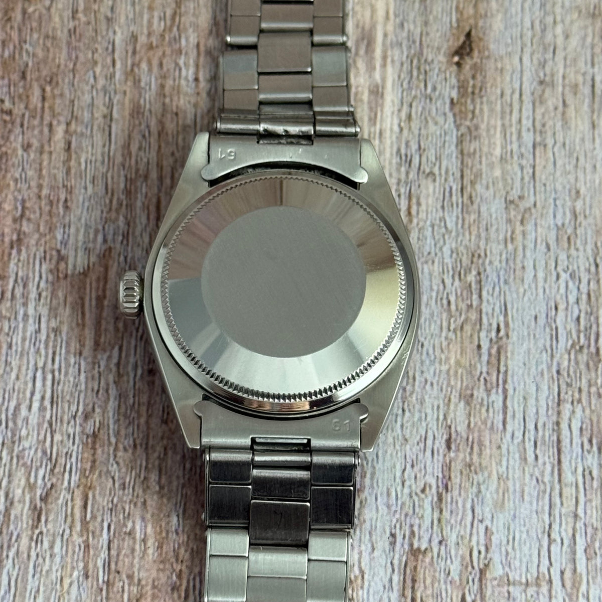 1971 Rolex Air King Date precision men’s steel automatic wrist watch 35mm (5700)