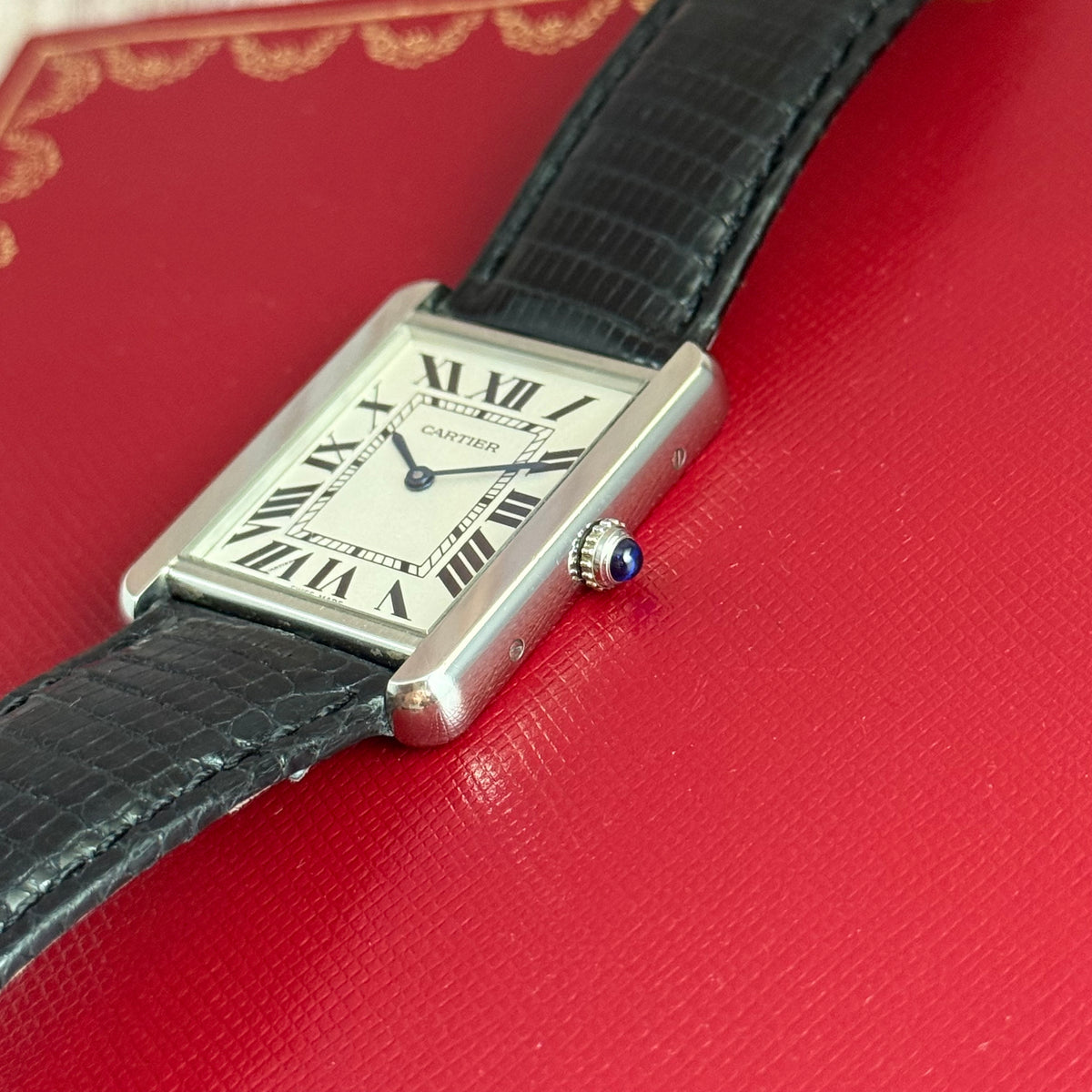 2010 Cartier Tank Solo unisex quartz wrist watch (2715) 27mm