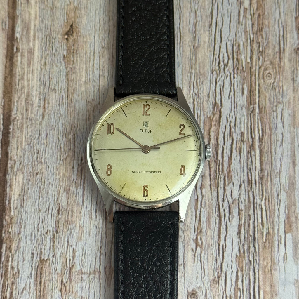 Vintage Tudor Shield Rose Men’s Wrist Watch Manual Wind 35mm Ref 818 SERVICED