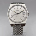 NOS Omega Geneve men’s steel wrist watch w box & papers (136.0049) UNWORN