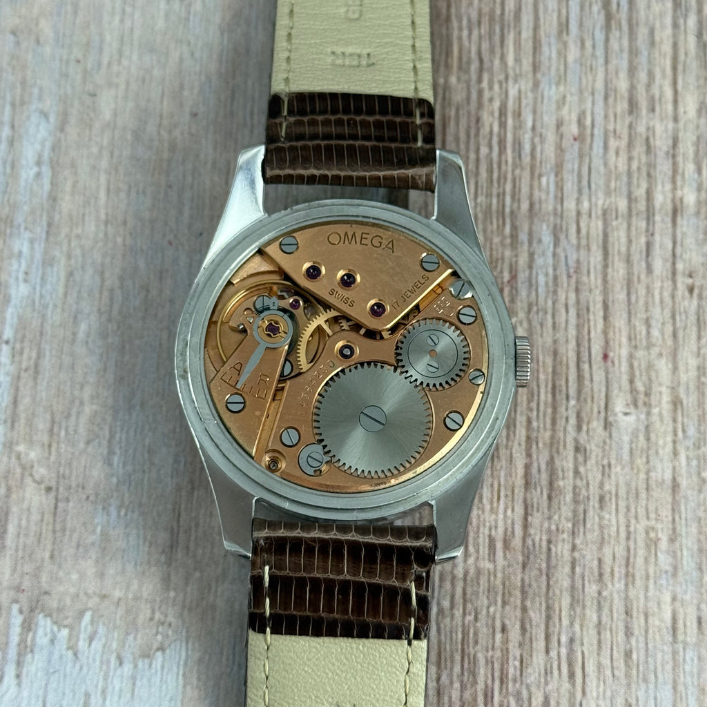 1954 Omega gentlemen’s ‘jumbo’ manual wind wrist watch steel (2800-1) 36mm