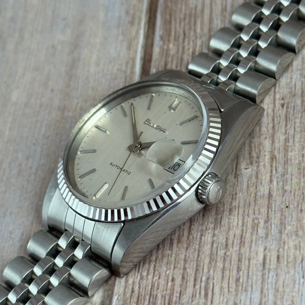 1979 Bulova ‘Datejust’ men’s automatic wrist watch 37mm Royal Oak era