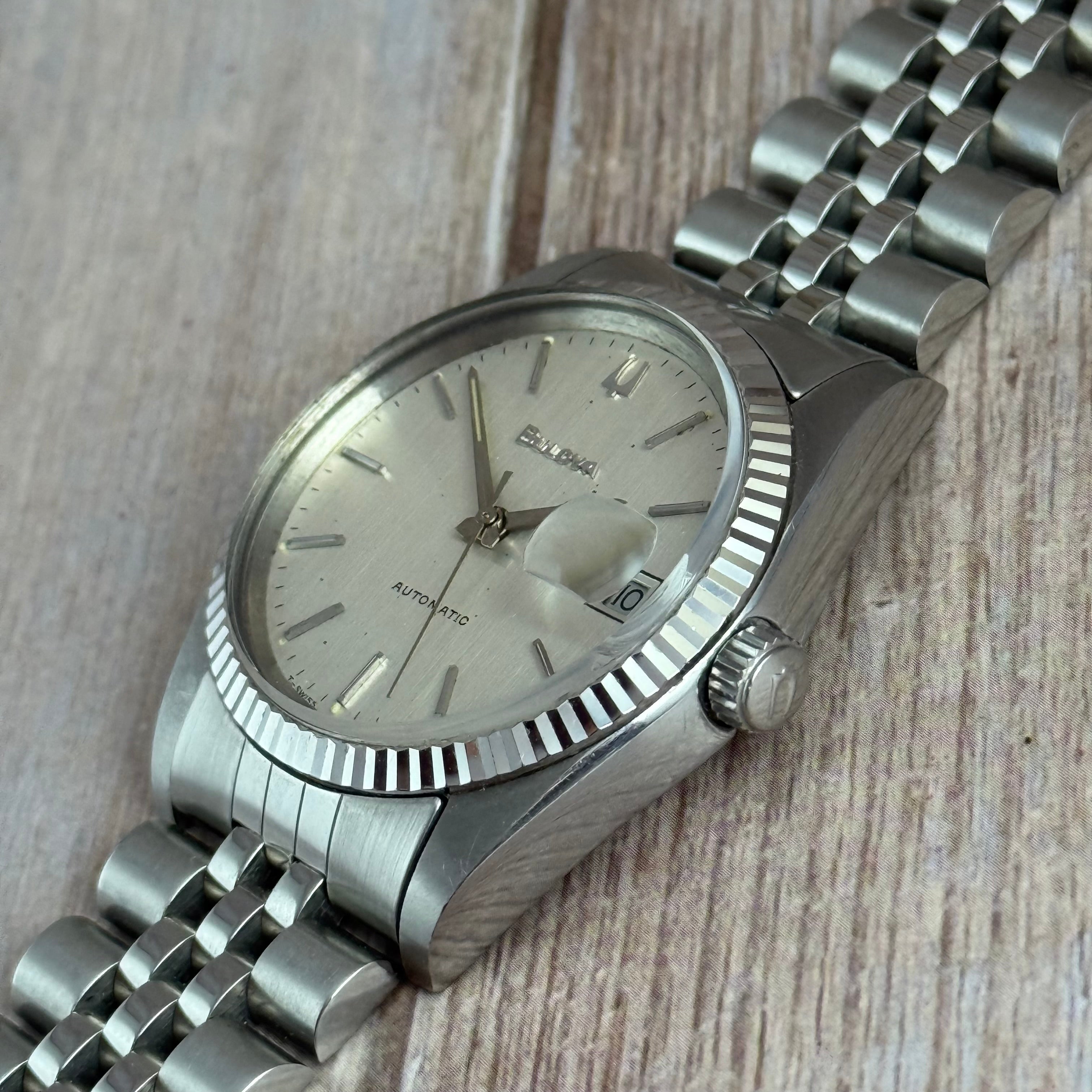 1979 Bulova ‘Datejust’ men’s automatic wrist watch 37mm Royal Oak era