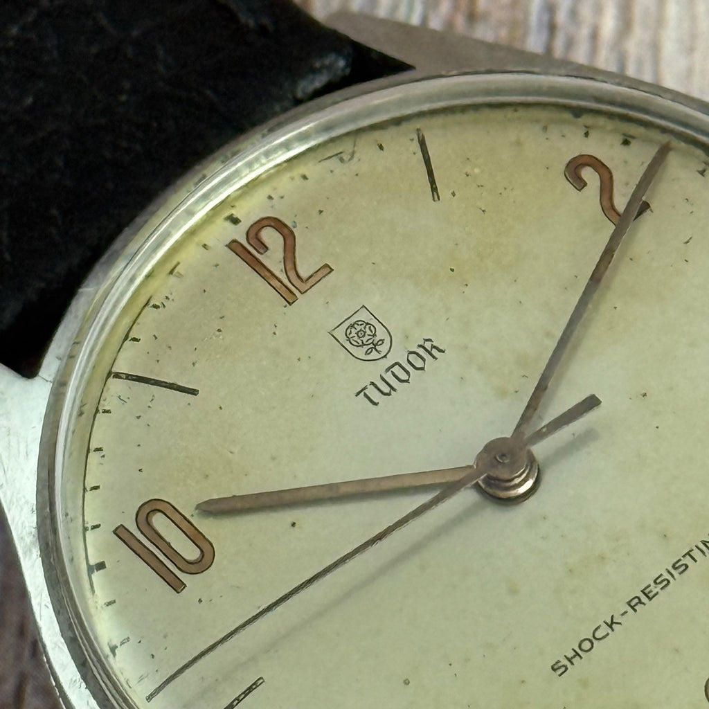 Vintage Tudor Shield Rose Men’s Wrist Watch Manual Wind 35mm Ref 818 SERVICED