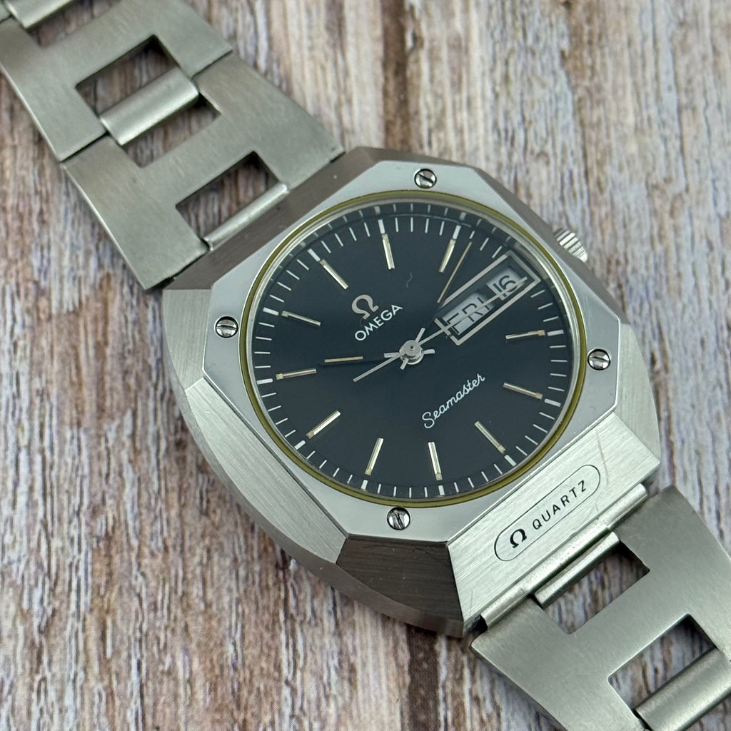 1970s Omega Seamaster Mariner men’s quartz steel wrist watch (196.0054)