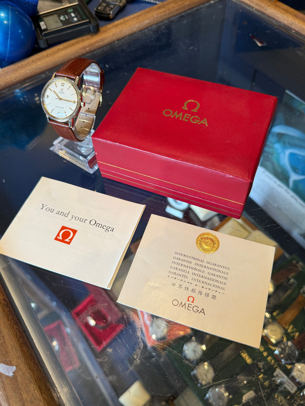 1961 Omega Seamaster 9ct Solid Gold Men’s Automatic Wrist Watch Box,Papers 35mm