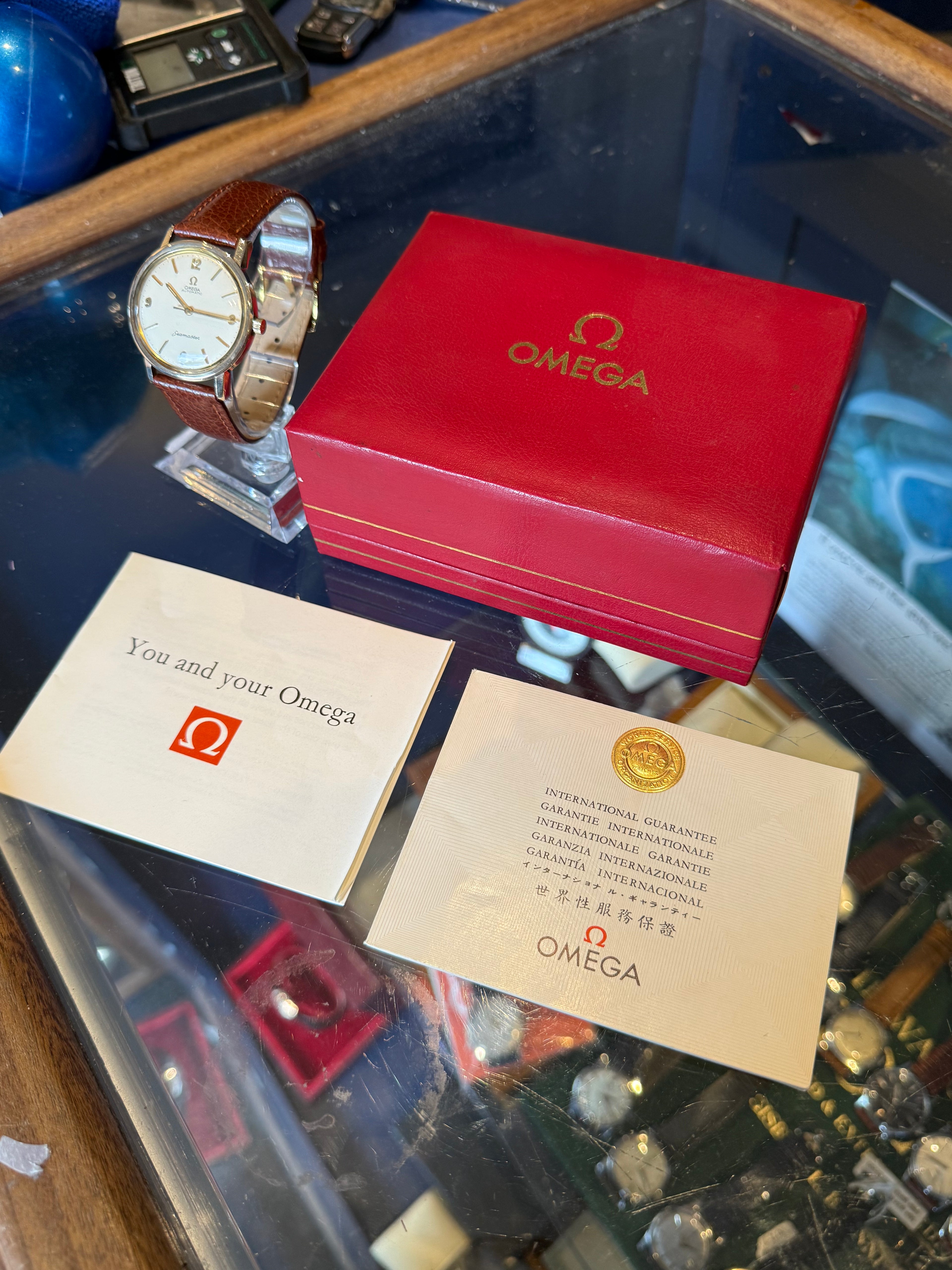 1961 Omega Seamaster 9ct Solid Gold Men’s Automatic Wrist Watch Box,Papers 35mm