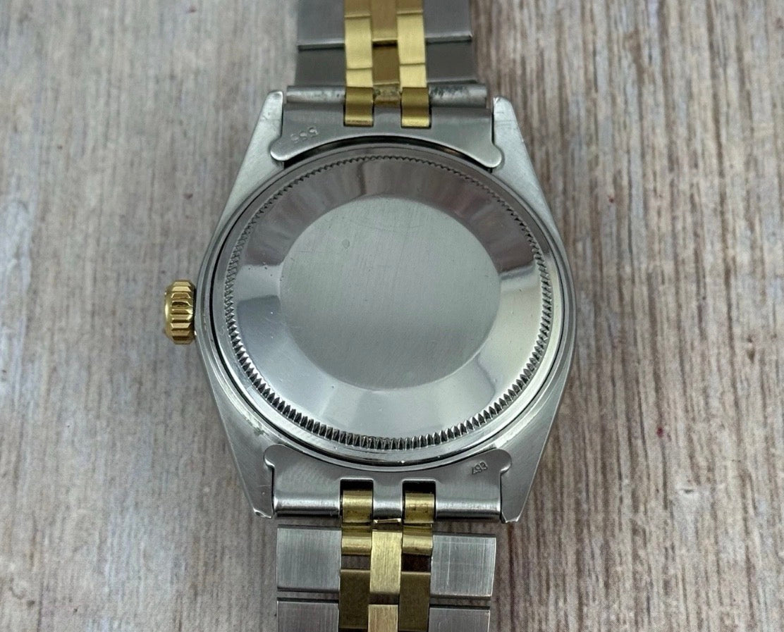 1972 Rolex Datejust 36 18k Gold & Steel 1601 Men’s watch Boxed black dial