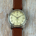 1950 Omega Seamaster “bumper” automatic breguet numerals men’s watch 35mm