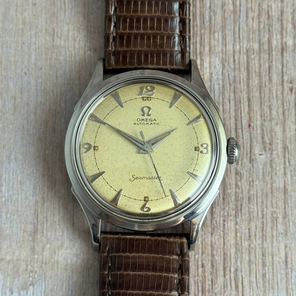 1952 Omega Seamaster ‘bumper’ automatic breguet dial men’s wrist watch