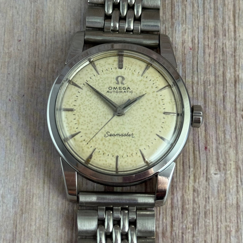 1958 Omega Seamaster automatic men’s steel wrist watch 34mm (2846-8SC)