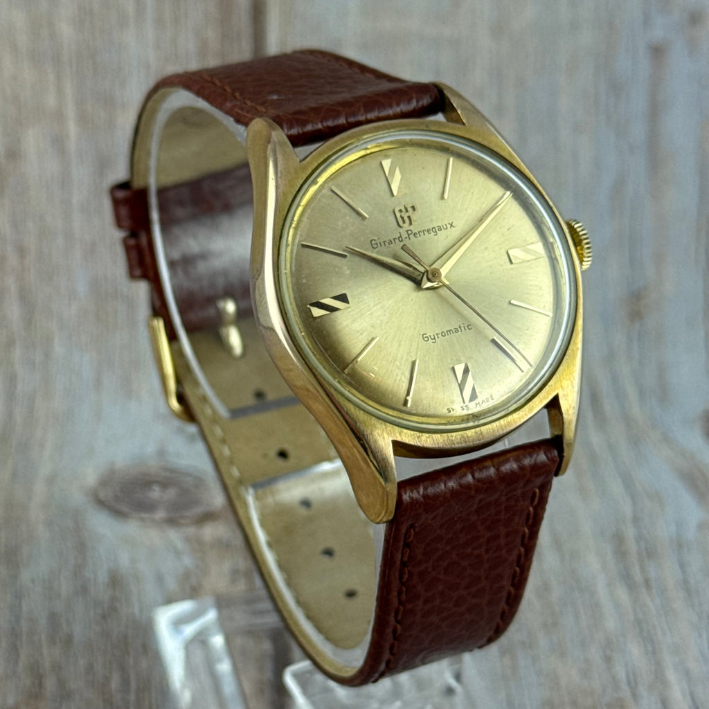 1960s Girard Perregaux Gyromatic men’s automatic gold plated wrist watch