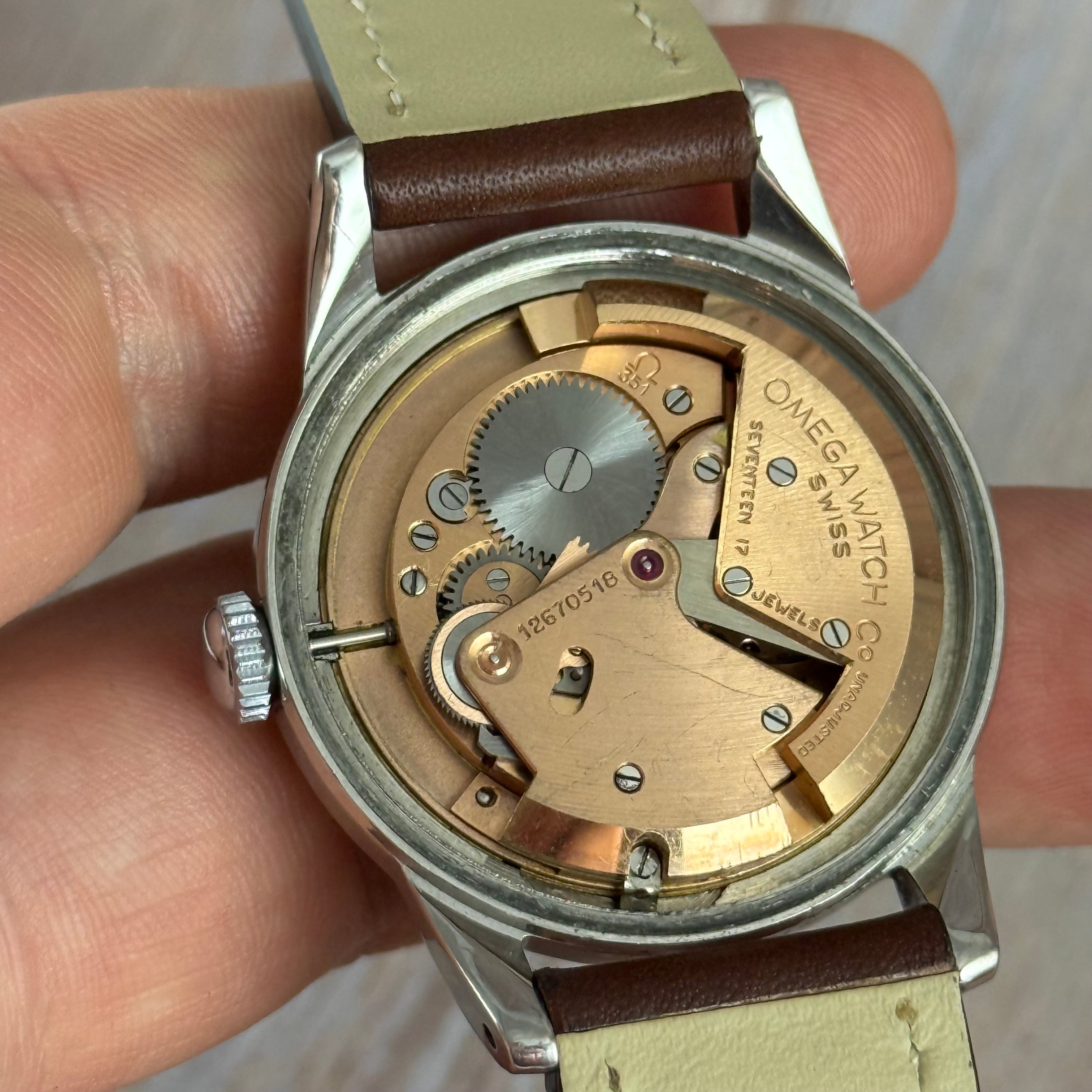 1950 Omega Seamaster ‘Explorer Arabic’ Dial Men’s Automatic Wrist Watch 35mm SERVICED