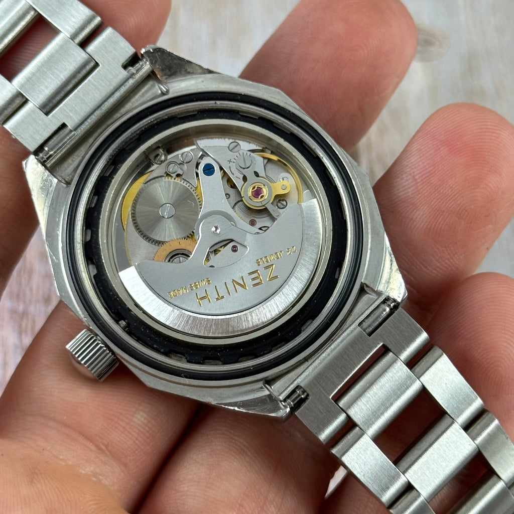 1970s Zenith Defy ‘charcoal’ dial men’s divers watch