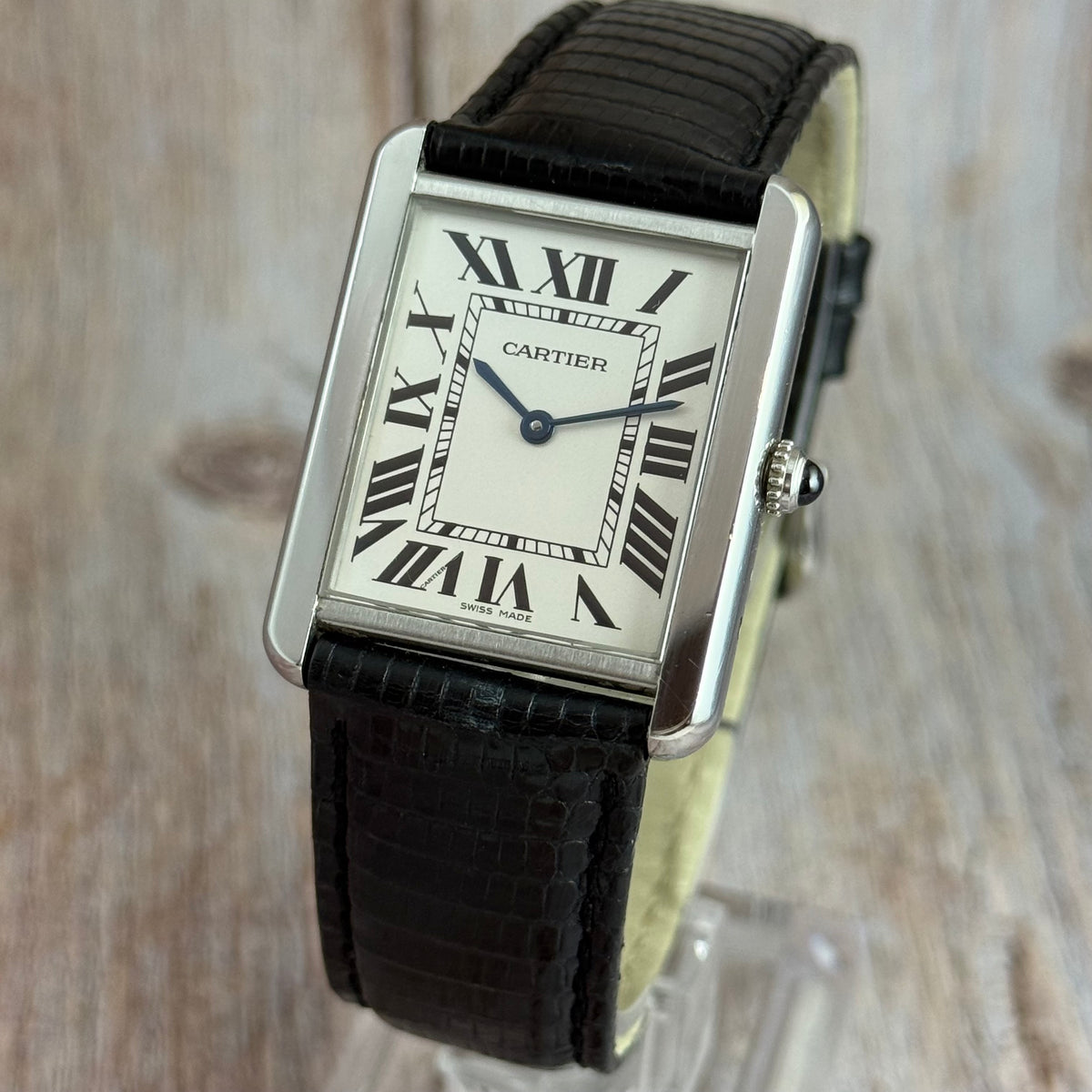 2010 Cartier Tank Solo unisex quartz wrist watch (2715) 27mm