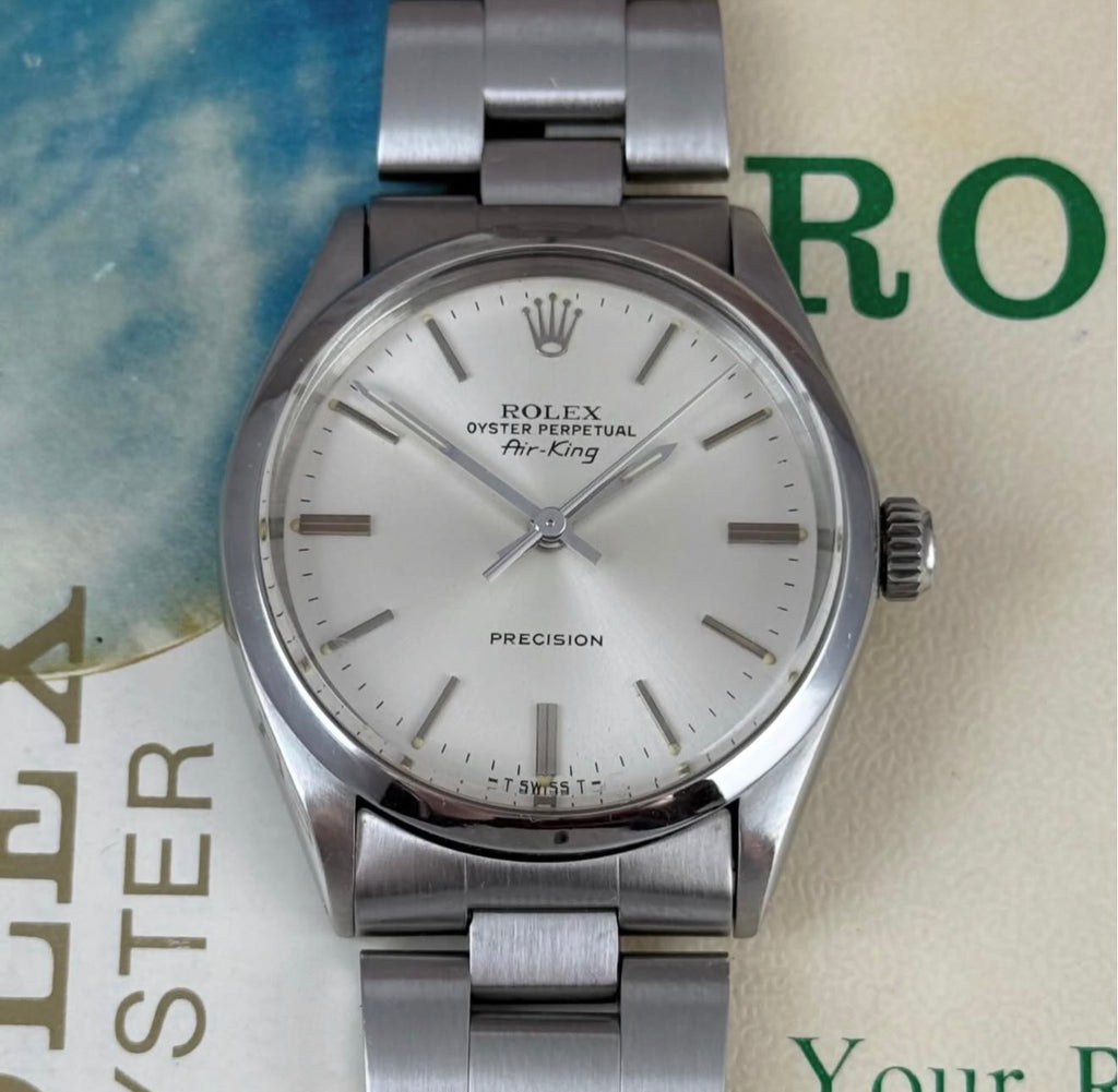 1972 Rolex Oyster Perpetual Air king Men’s Wrist Watch Ref 5500 34mm FULL SET