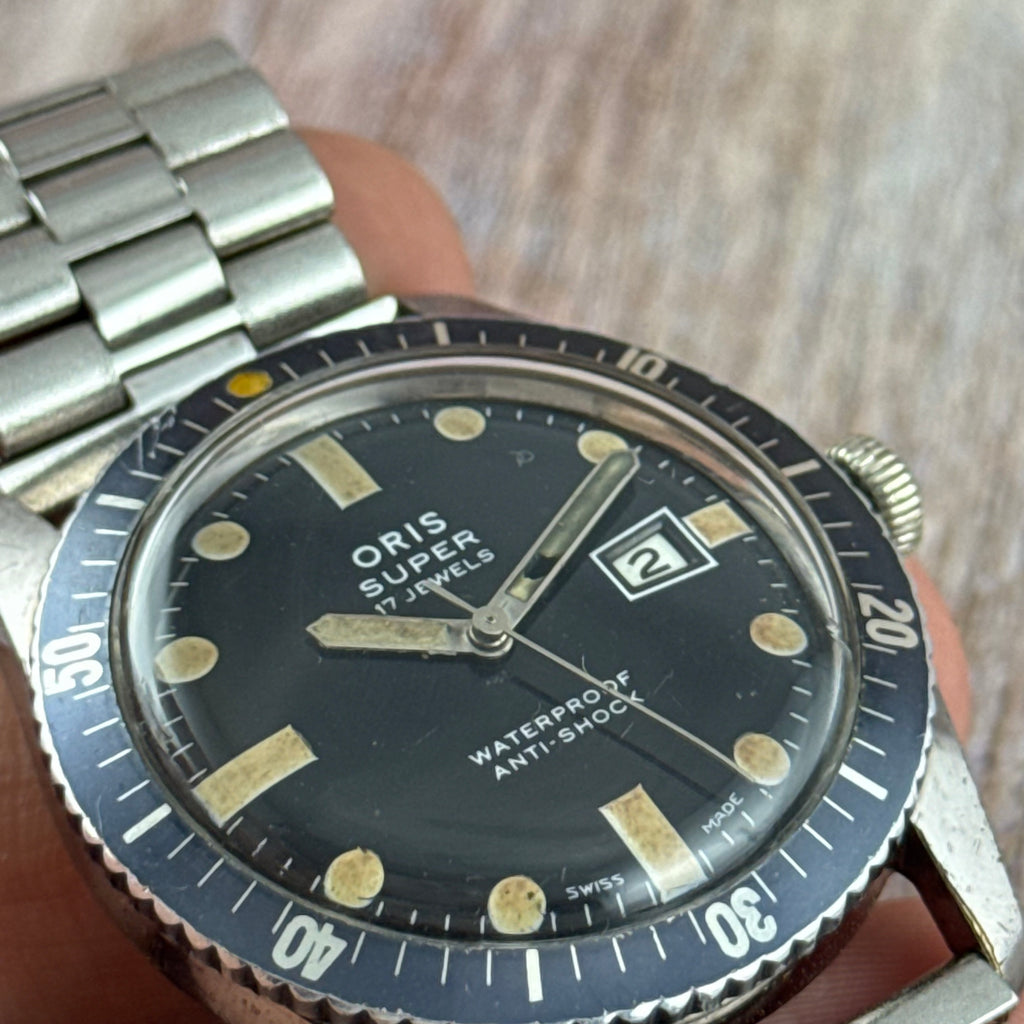 1960s Oris Super “sixty five” men’s vintage skin divers watch manual wind 36mm
