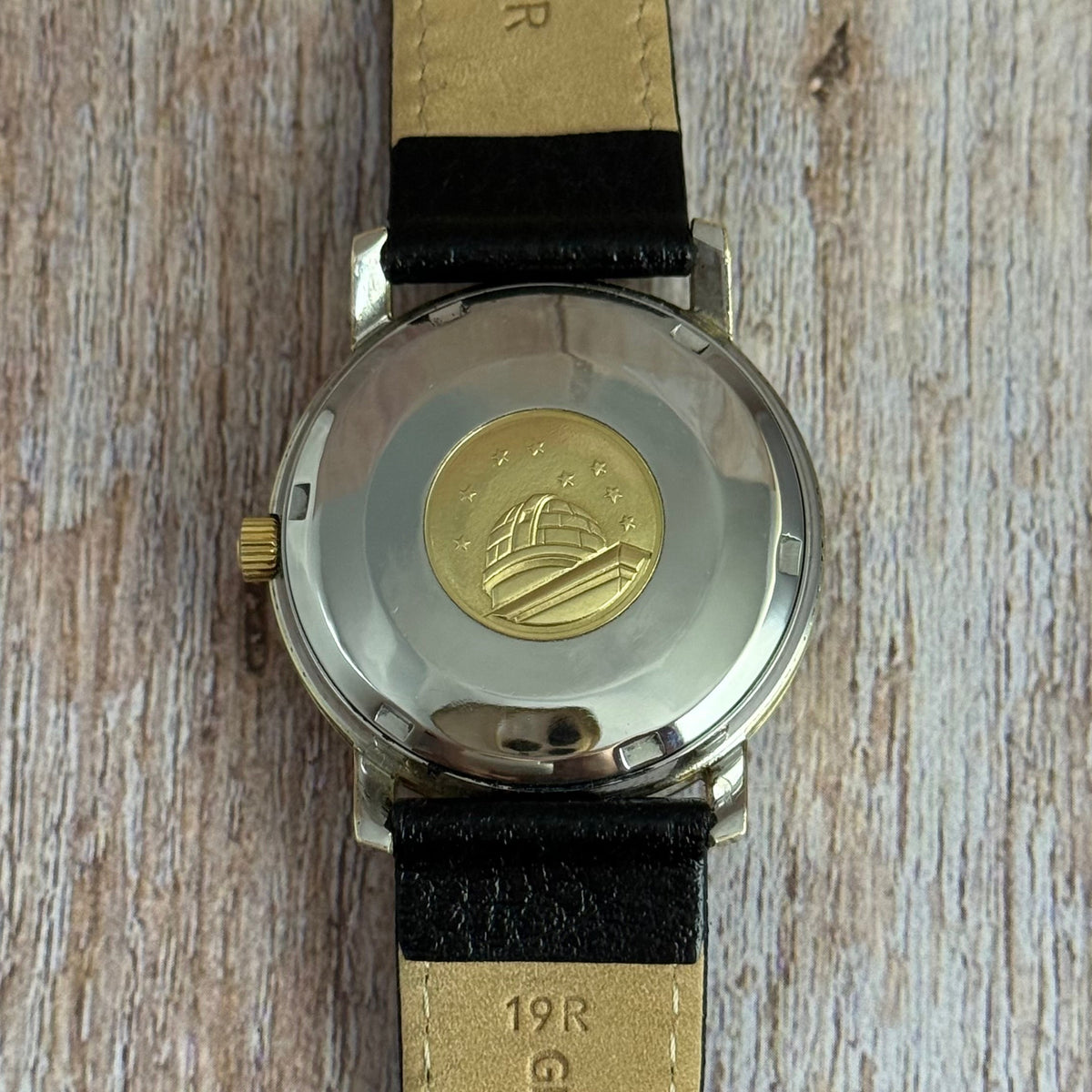 1970 Omega Constellation automatic chronometer gold plated men’s watch quickset