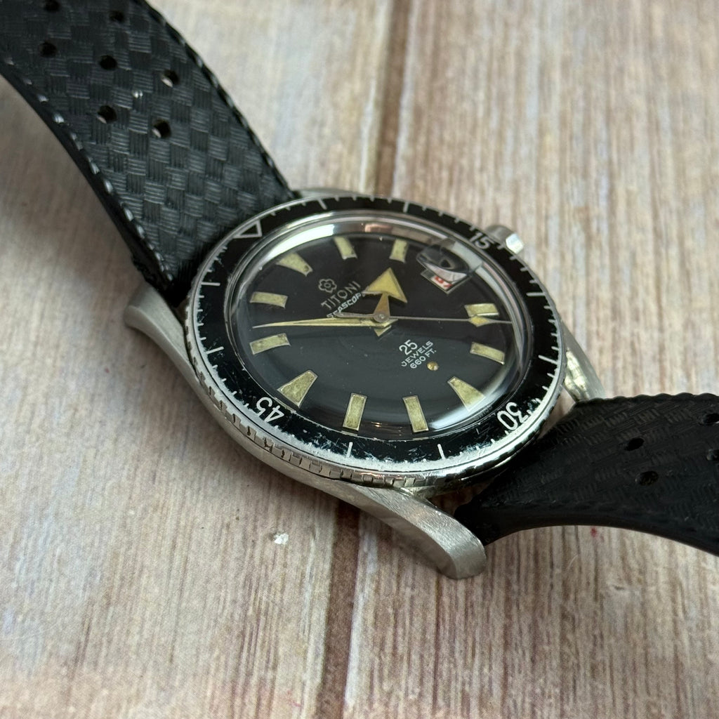 1960s Titoni Seascoper men’s automatic divers watch 25J 660ft