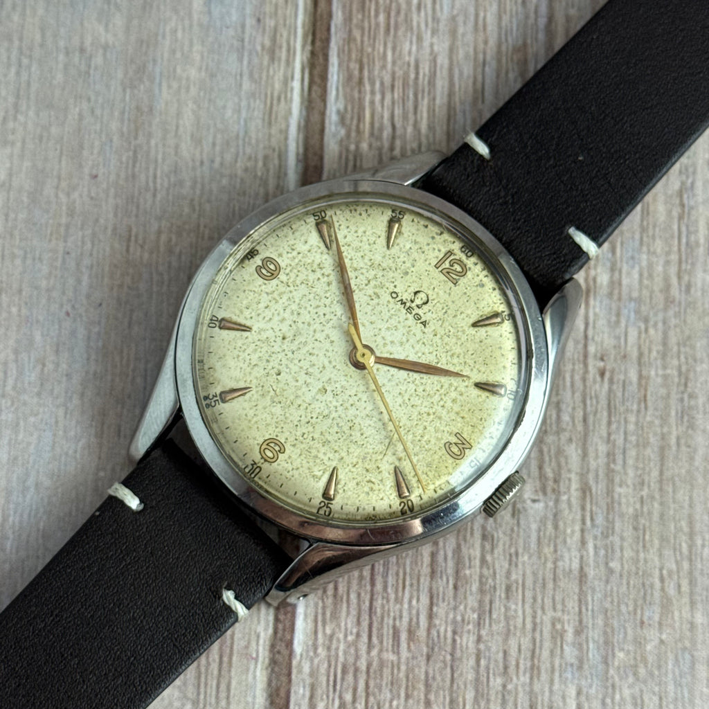 1947 Omega JUMBO 38mm men’s Manual wind steel wrist watch (2506-2)