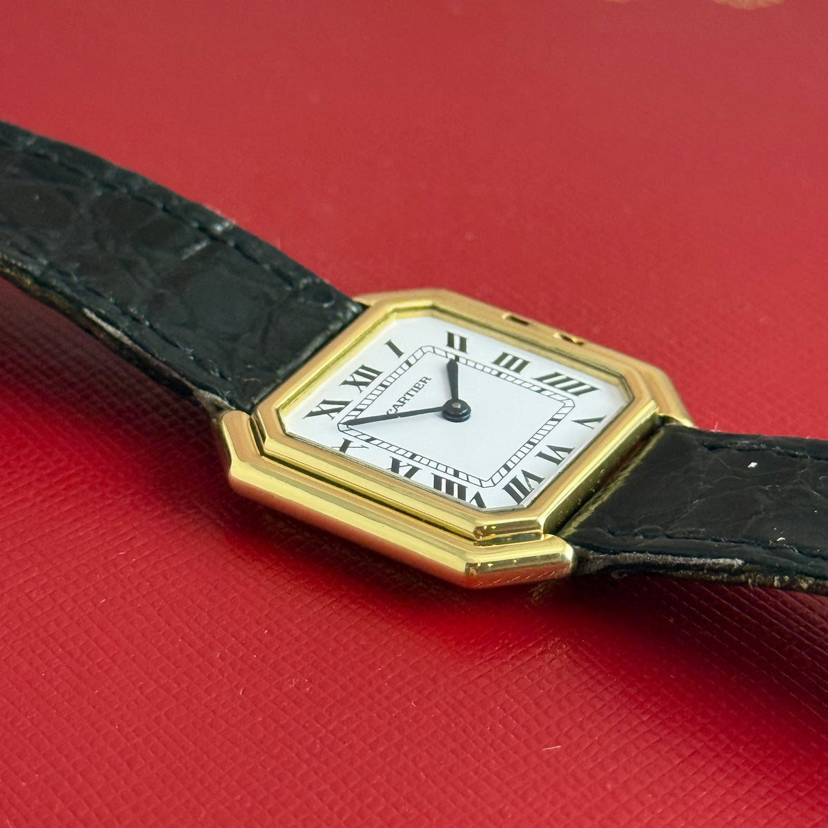 1990s Cartier Ceinture ladies 18ct yellow gold wrist watch (78099)