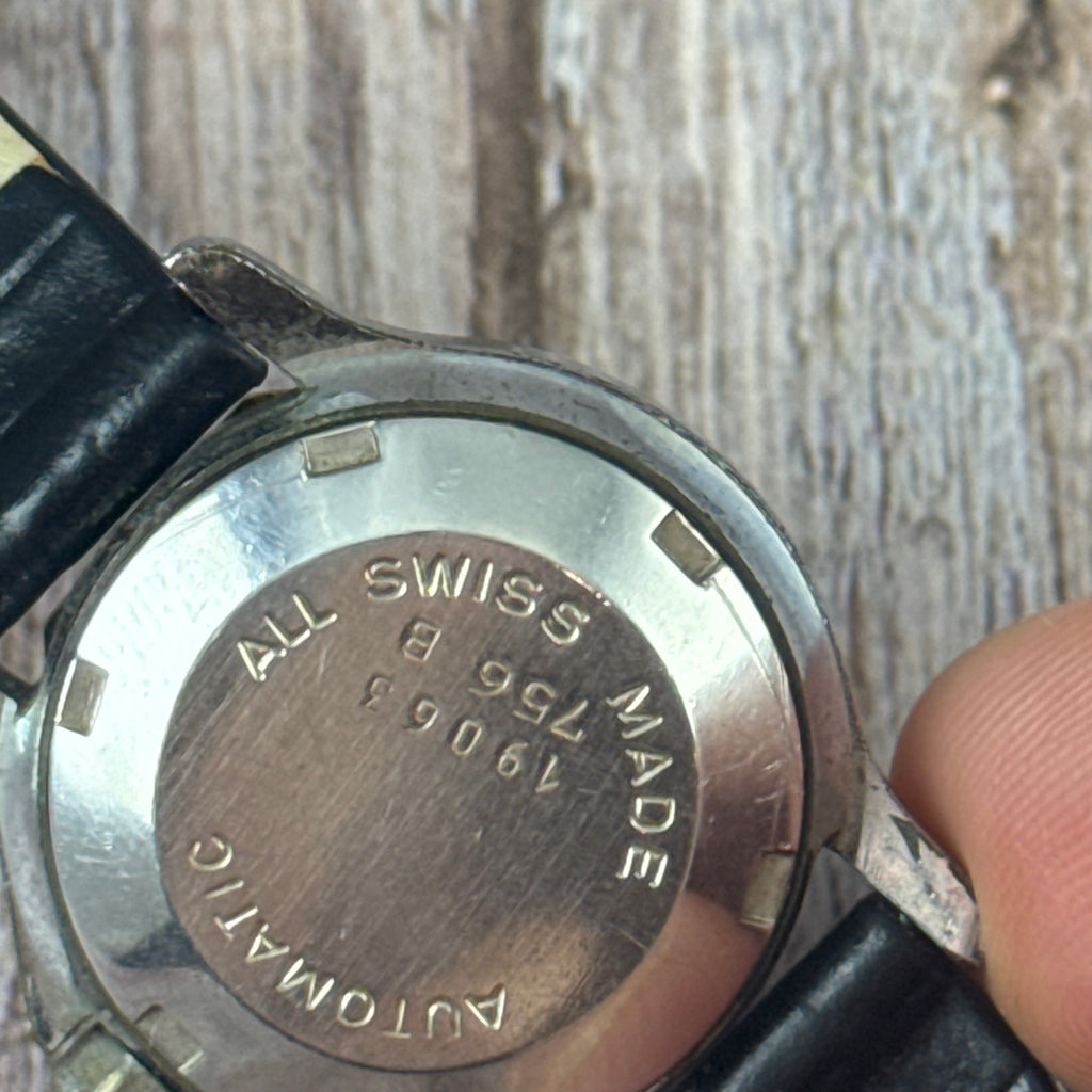 Vintage Julian Le Roy Ladies ‘santos octagon’ style automatic wrist watch 26mm gold & steel (ETA 2671)