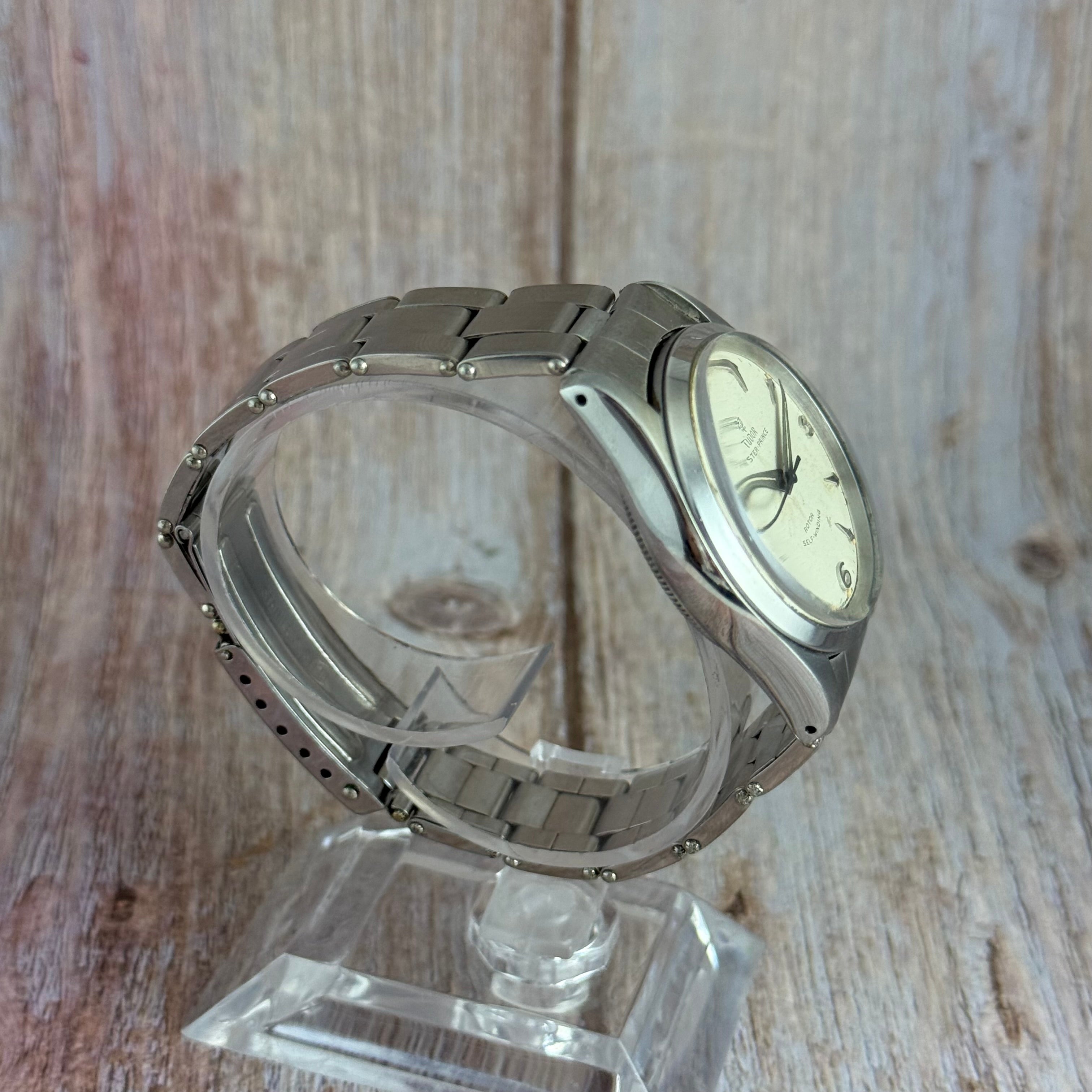 1956 Tudor oyster prince automatic explorer dial gents wrist watch 34mm (7909)