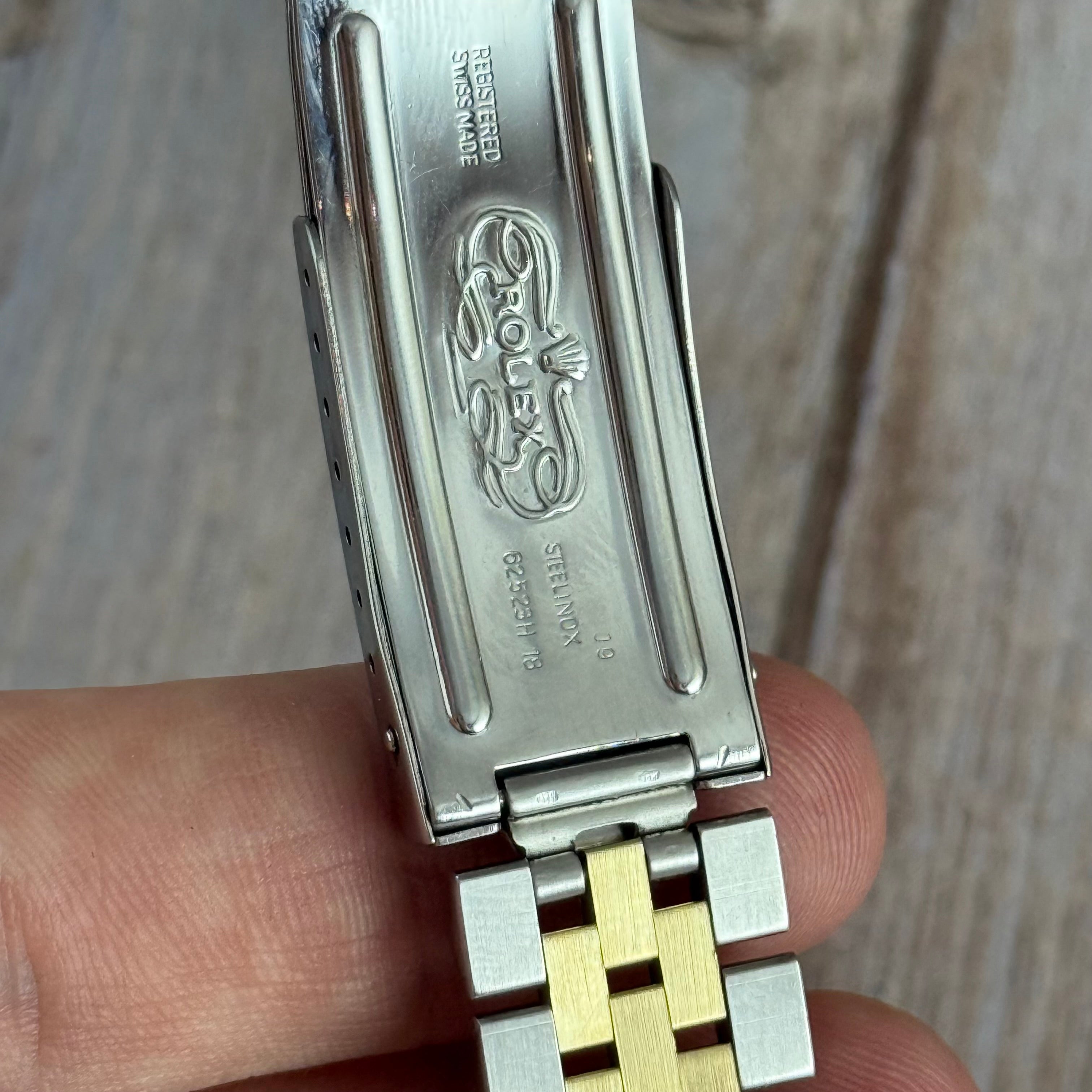 1972 Rolex Datejust 36 18k Gold & Steel 1601 Men’s Wrist Watch Vintage Boxed